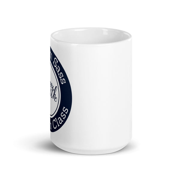 Yankee South Signature White glossy mug (Blue Logo)