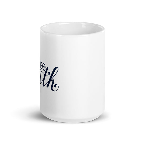 Yankee South (Blue Logo) White glossy mug