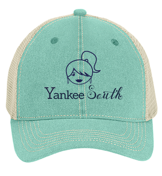 Yankee South Girl Soft Mesh Mint Trucker Hat - Yankee South